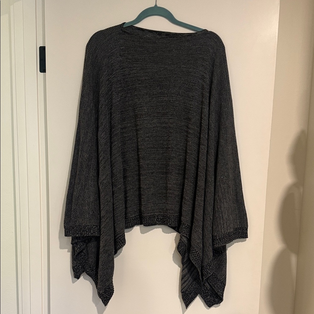 Lululemon Women's Charcoal Gray Poncho Sweater